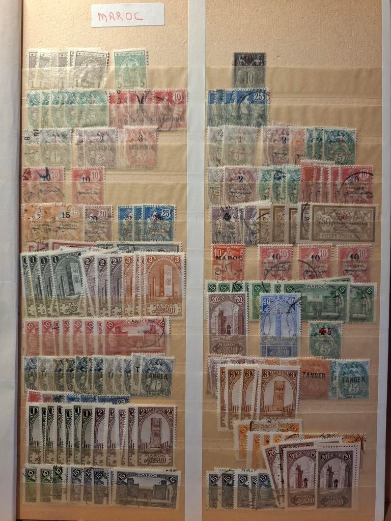 Insteekboek Verzameling OUD Maroc / Tunesië/ Syrië, Postzegels en Munten, Ophalen of Verzenden, Buitenland