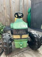 Speelgoedtractor met aanhanger (John Deere, geel-groen), Ophalen, Gebruikt, Trapvoertuig