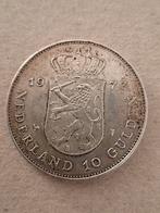Nederland 10 gulden 1973 zilver Juliana Regina, Koningin Juliana, Zilver, Ophalen of Verzenden, Losse munt