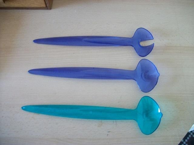 3 Tupperware Sla Lepels, Ophalen of Verzenden, Gebruikt, Overige typen