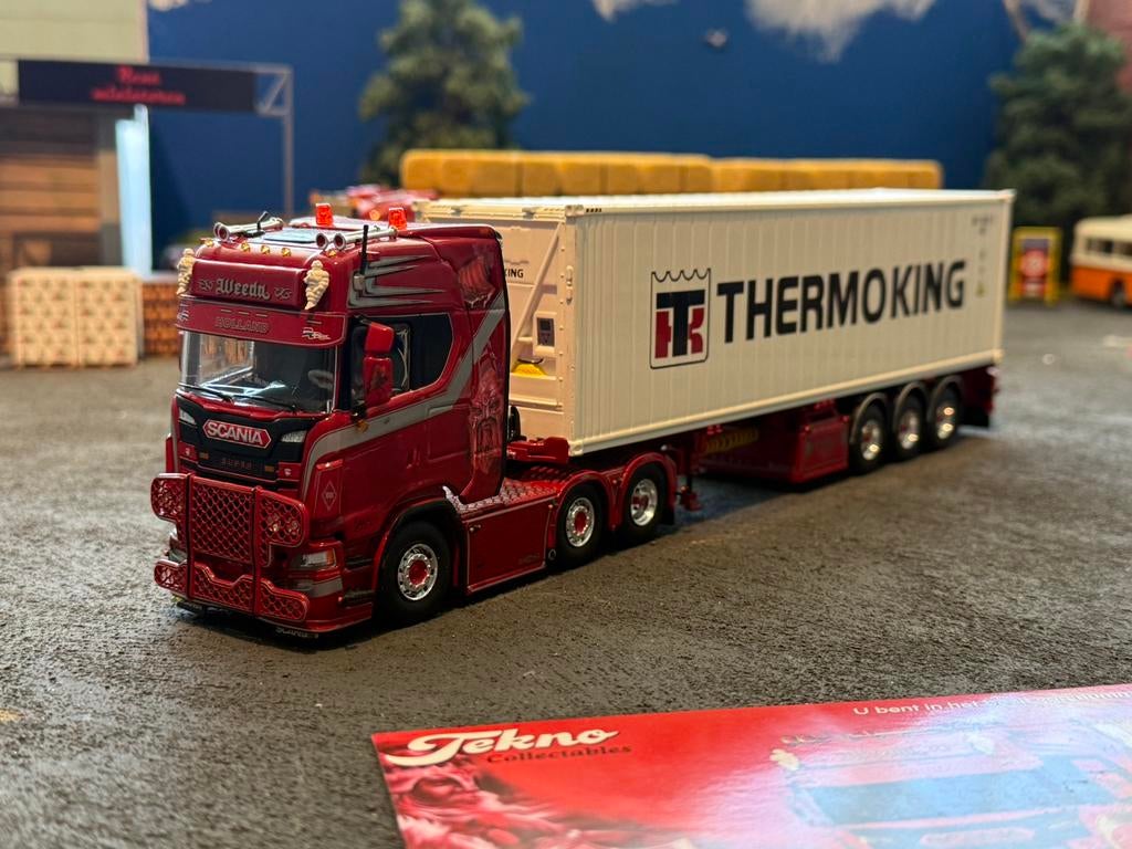Tekno weeda scania, Hobby en Vrije tijd, Modelauto's | 1:50, Tekno, Zo goed als nieuw, Tekno, Bus of Vrachtwagen