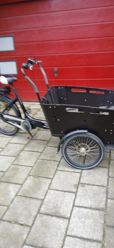 Bakfiets Vogue zonder accu/oplader, met middenmotor, Gebruikt, Elektrisch, 2 kinderen, Ophalen