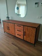 Mooi dressoir Romaro van teakhout – Pronto Wonen, Ophalen, Met deur(en), 150 tot 200 cm, Teakhout