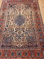 Vintage handgeknoopt oud perzisch tapijt isfahan 225x146, Info@SlatsAntiek.nl, 100 tot 150 cm, Perzisch, 200 cm of meer