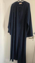 Nieuwe Elegante donkerblauwe abaya met kralen, Kleding | Dames, Blauw, Maat 46/48 (XL) of groter, Ophalen of Verzenden, Onder de knie