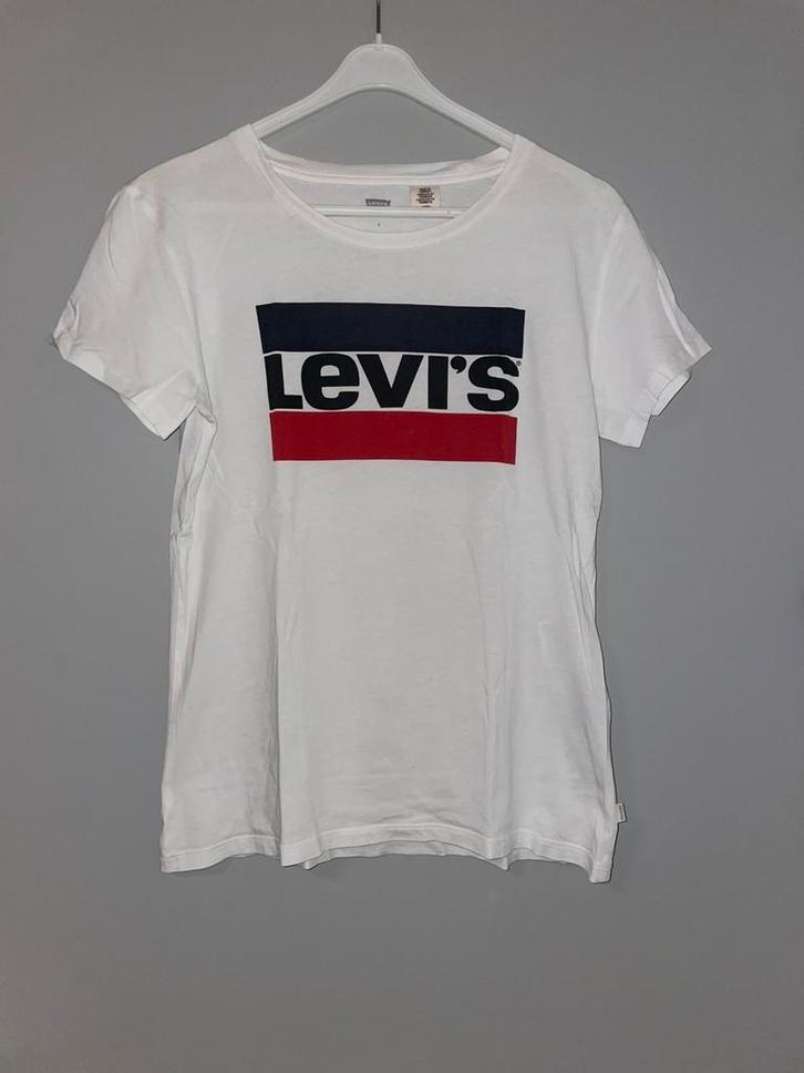 Levi’s tshirt wit, Kleding | Dames, T-shirts, Gedragen, Maat 36 (S), Wit, Korte mouw, Ophalen of Verzenden