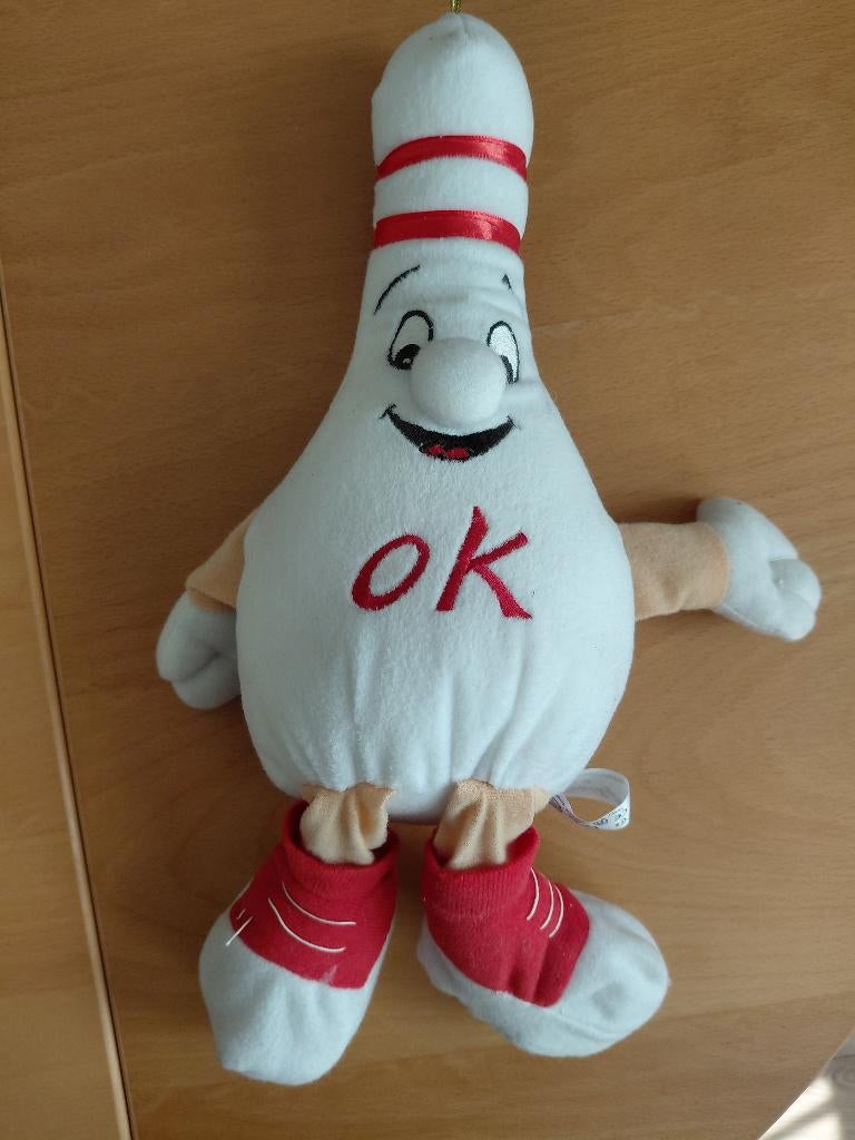 Leuke bowling mascotte, Ophalen of Verzenden, Zo goed als nieuw, Overige sporten, Beeldje of Poppetje