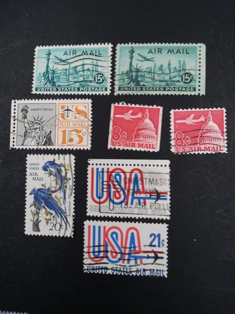 Amerika USA luchtvaart G luchtpost vliegtuig gestempeld, Ophalen of Verzenden, Gestempeld, Noord-Amerika