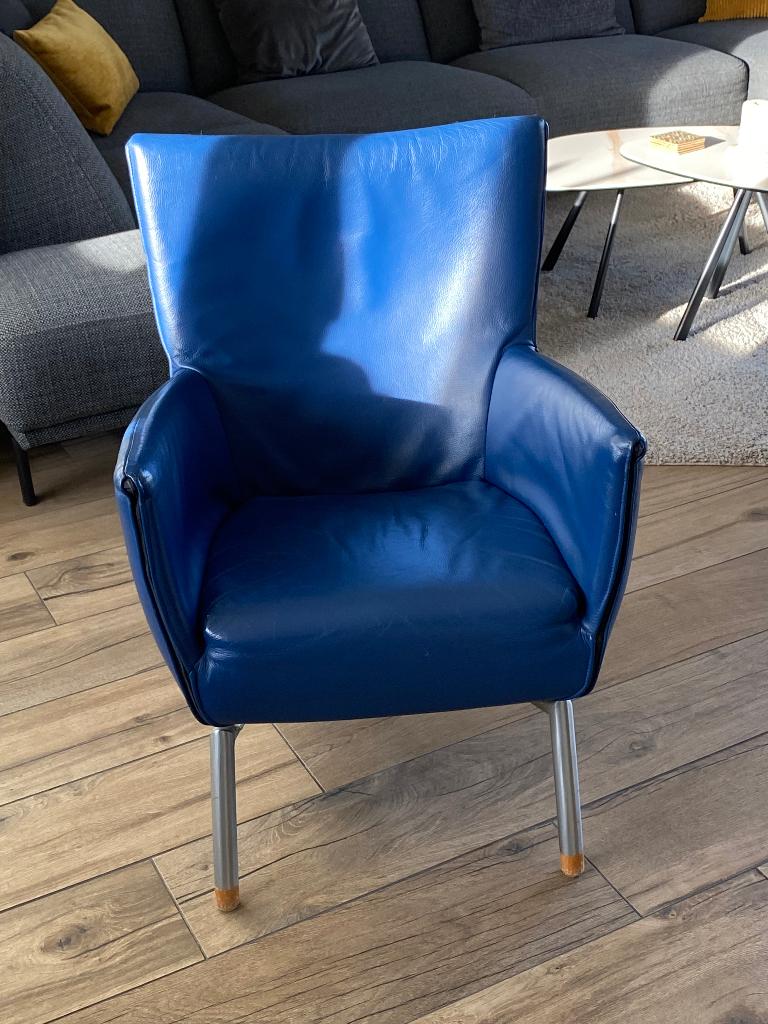 Stoel, Huis en Inrichting, Fauteuils, Ophalen, Gebruikt, Minder dan 75 cm, Leer