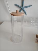 Transparante organizer met houten deksel, Ophalen of Verzenden, Zo goed als nieuw, Gehele gezicht