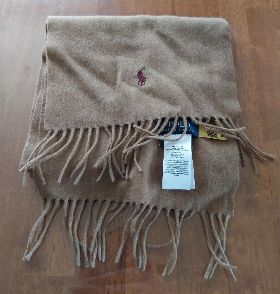 Ralph Lauren sjaal 10p% kasjmier One Size, Kleding | Heren, Mutsen, Sjaals en Handschoenen, Ophalen of Verzenden, Nieuw, Overige maten