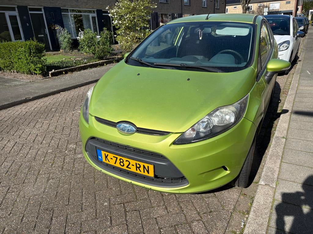 Ford Fiësta 1.25 60KW 3DR 2008 Groen, Auto's, Voorwielaandrijving, Stof, 600 kg, Handgeschakeld