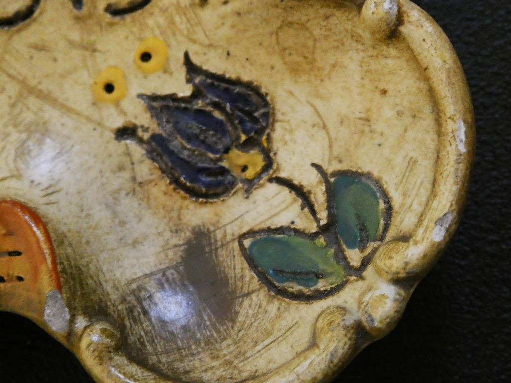 Uniek handvervaardigd vide poche schaaltje opschrift Assisi, Ophalen of Verzenden