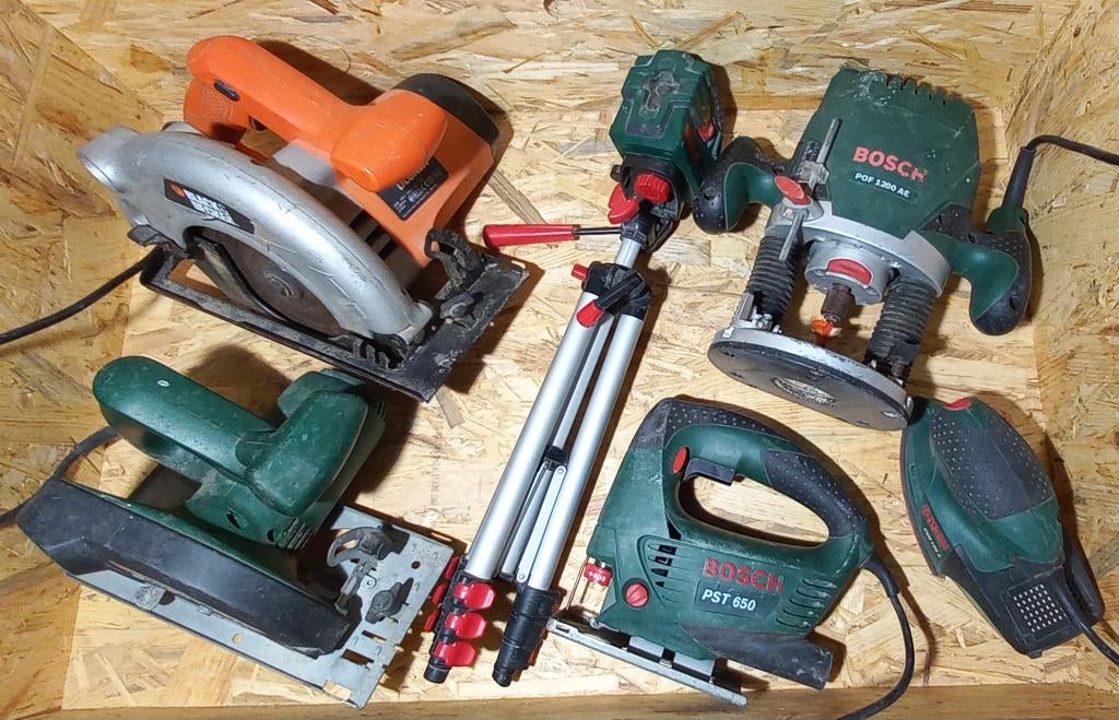 Partij elektrisch handgereedschap, Ophalen, Gebruikt