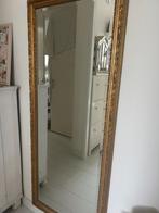 Brocante houten spiegel, Ophalen, Rechthoekig