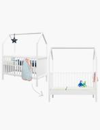 Bopita My First House Ledikant 60x120 - Wit kinderbed, Ophalen, Gebruikt, Lattenbodem, Minder dan 140 cm