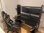 Game Bureau Bureau met Gaming Stoel - Zo goed als nieuw, Huis en Inrichting, Ophalen of Verzenden, Zo goed als nieuw, Bureau