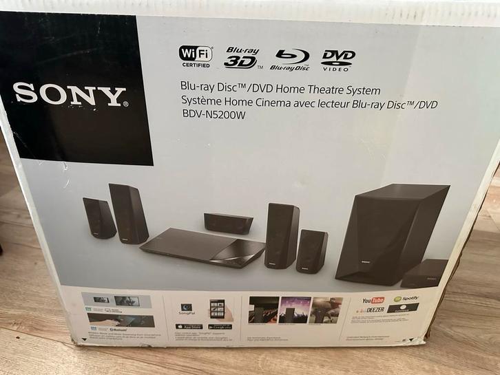 Sony Blu-ray Home Cinema Set (2 stuks) lees tekst, Audio, Tv en Foto, Home Cinema-sets, Gebruikt, Blu-ray-speler, Overige systemen