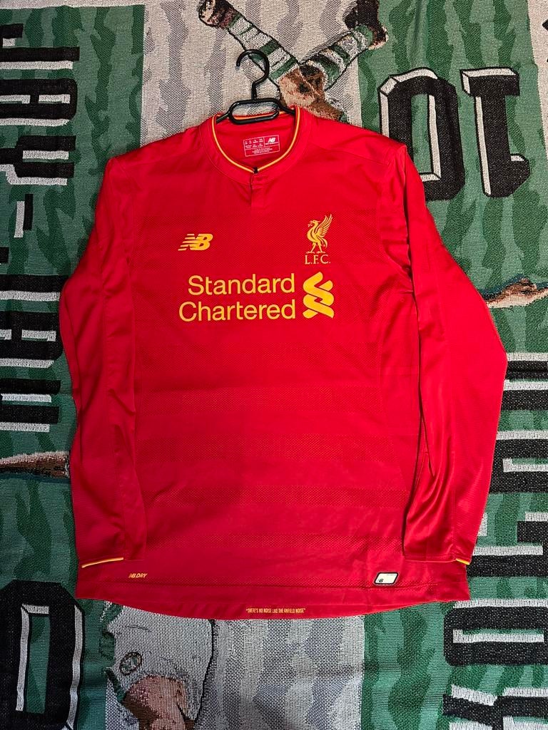 Liverpool voetbal shirt uit 2016/17 lange mouw, Maat XL, Ophalen of Verzenden, Zo goed als nieuw, Shirt