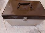 Vintage Naaidoos / Opbergdoos - Bruin/Beige, Ophalen of Verzenden, Gebruikt, Overige typen