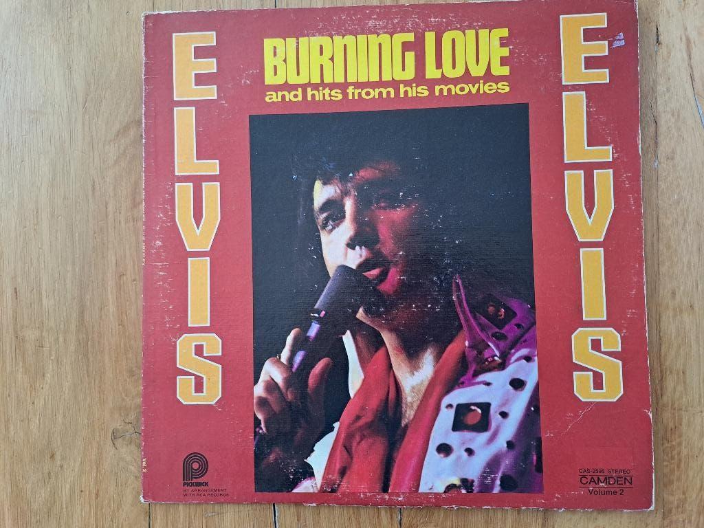 ELVIS. LP. BURNING LOVE. HITS FROM THE MOVIE., Gebruikt, Ophalen of Verzenden, 1970 - 1979, 12 inch
