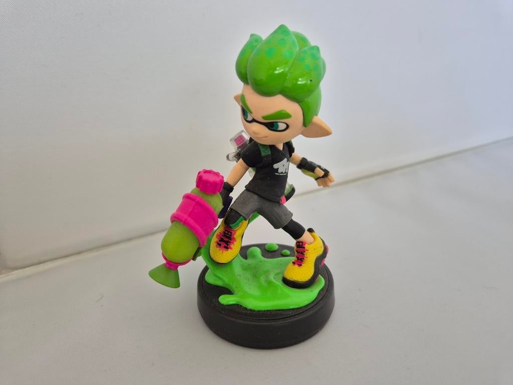 Splatoon Amiibo Green Inkling Boy, Avontuur en Actie, 1 speler, Ophalen of Verzenden, Zo goed als nieuw