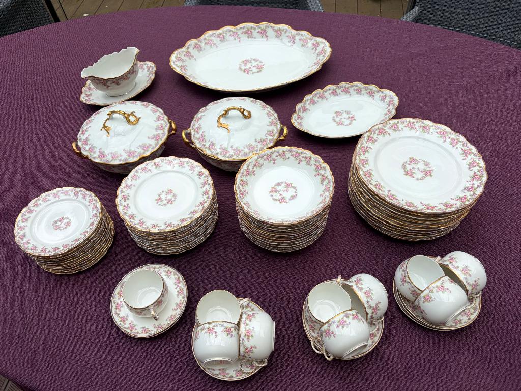 Limiges Elite Bridal Wreath compleet servies, Ophalen