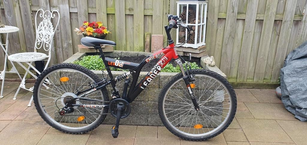 Mountainbike Chicago Leader 26 inch, framemaat 47 cm, Gebruikt, Fully, 45 tot 49 cm, Ophalen
