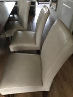 Eetkamer stoelen, Ophalen, Gebruikt, Wit, Leer