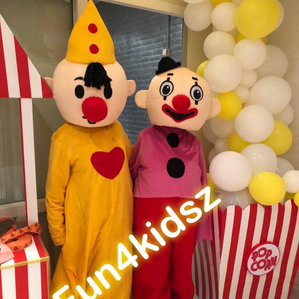 Bumba en bumbalu mascotte te huur, Hobby en Vrije tijd, Feestartikelen | Verhuur, Ophalen of Verzenden, Zo goed als nieuw, Overige