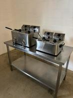 Te koop 2 stuks rvs horeca friteuse frituur pan frietpan, Ophalen of Verzenden, Zo goed als nieuw