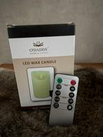 3 led kaarsen met bewegende vlam, Ophalen of Verzenden, Gebruikt, Overige materialen, Minder dan 25 cm