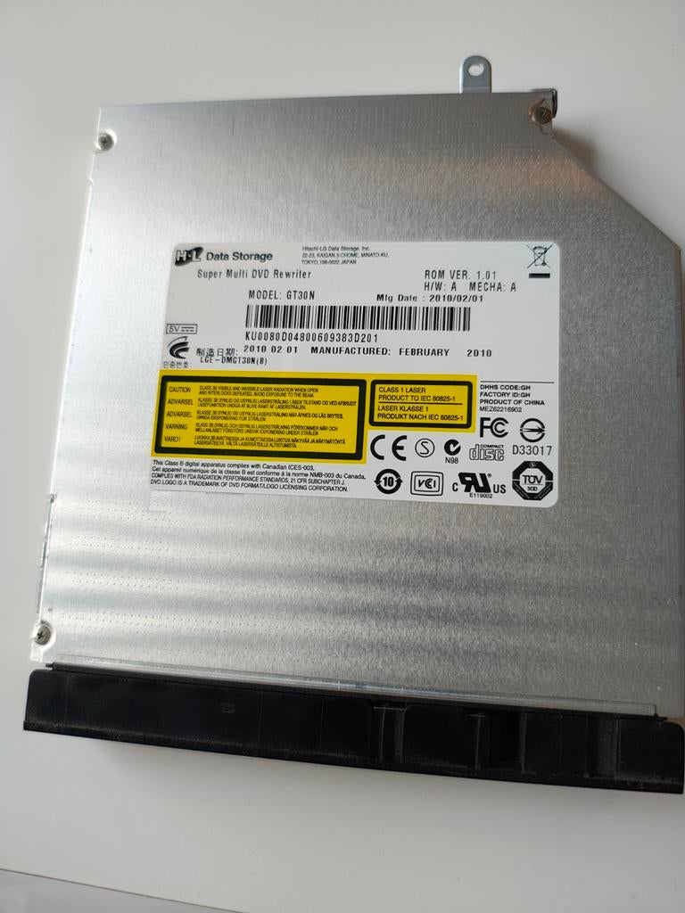Hitachi LG DVD Rewriter Laptop, Ophalen, Intern, Gebruikt, Dvd