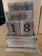 Houten kalender, Ophalen of Verzenden