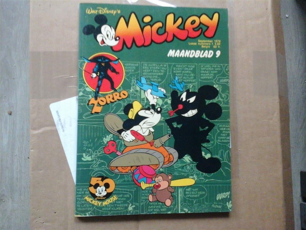 ns5-mickey mous maandblad september 1978-goede staat, Eén stripboek, Ophalen of Verzenden, Zo goed als nieuw