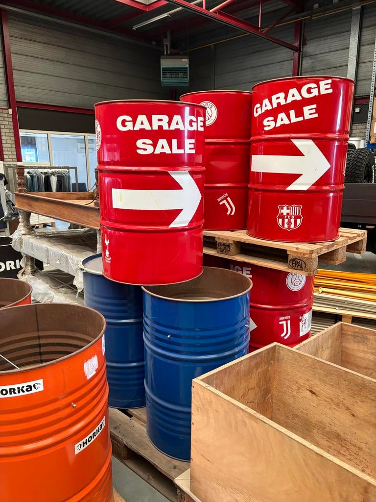 Partij metalen vaten - decoratie, afvalbak, opslag, Ophalen, Gebruikt