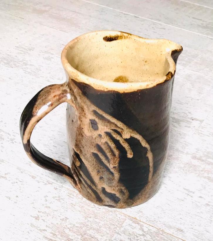 Vintage Schenkkan - Geglazuurde Keramiek, Huis en Inrichting, Keuken | Keukenbenodigdheden, Zo goed als nieuw, Ophalen of Verzenden