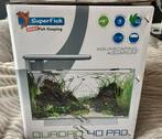 Superfish quadrad 40 aquarium, Ophalen, Zo goed als nieuw, Leeg aquarium