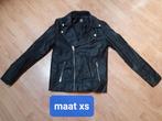 leren jasje maat XS, Ophalen, Zo goed als nieuw, Maat 34 (XS) of kleiner, Bruin