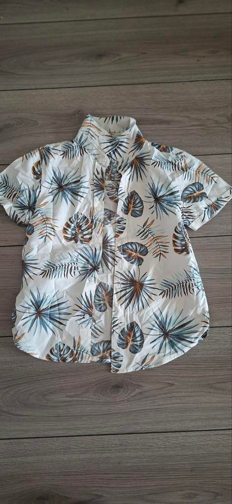 ZGN Blouse Maat 134 met Tropische Print, Overhemd of Blouse, Ophalen of Verzenden, Zo goed als nieuw, ZGN