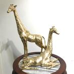 Giraf sculptuur Brons koppel messing✨😍💑🤗⚡😎🎁👌, Ophalen of Verzenden, Brons