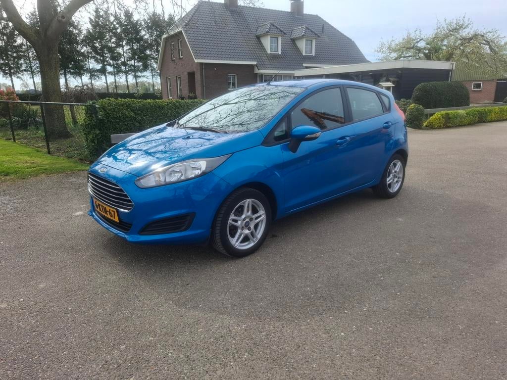 Ford Fiësta 1.0 5D 2013 Blauw, Auto's, 40 €/maand, 525 kg, Blauw, 23 km/l