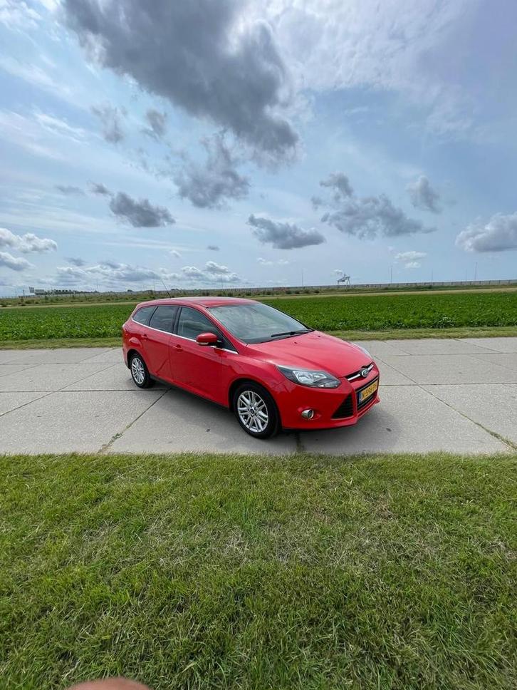Ford Focus 2.0 Tdci 85KW Wagon Powershift 2013 Rood, Auto's, Ford, Particulier, Focus, Diesel, C, Stationwagon, Automaat, Geïmporteerd