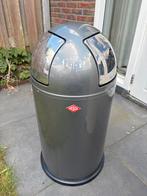 Wesco Pushboy prullenbak grijs, Ophalen, Gebruikt, 40 liter of meer, Metaal