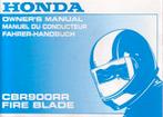 Honda CBR900 RR Fire blade manual handleiding (5599z), Ophalen of Verzenden, Honda