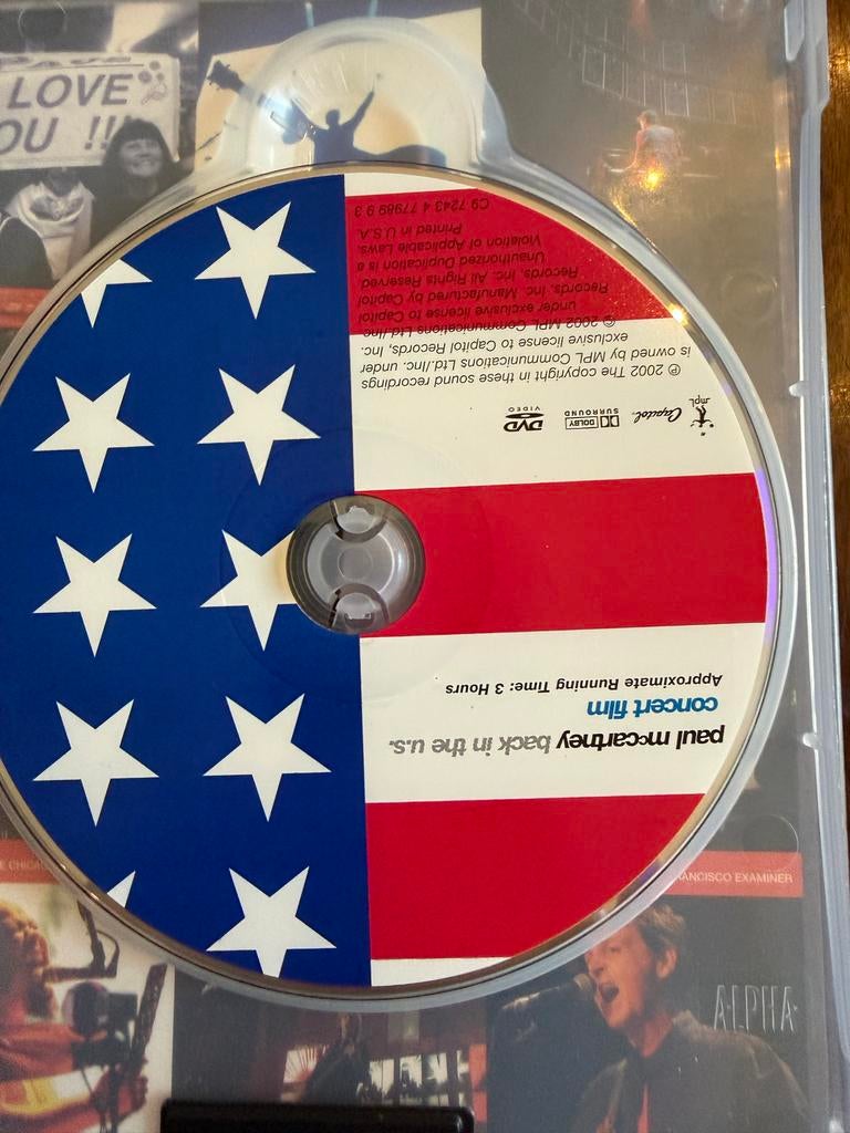 Paul McCartney - Back in the U.S. Concert Film DVD, Alle leeftijden, Ophalen of Verzenden, Zo goed als nieuw, Muziek en Concerten