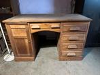 Antiek Vintage Notarisbureau met Laden en Deur, Ophalen, Gebruikt, Bureau