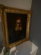 Oud schilderij met portret van man met baard, Antiek en Kunst, Ophalen of Verzenden