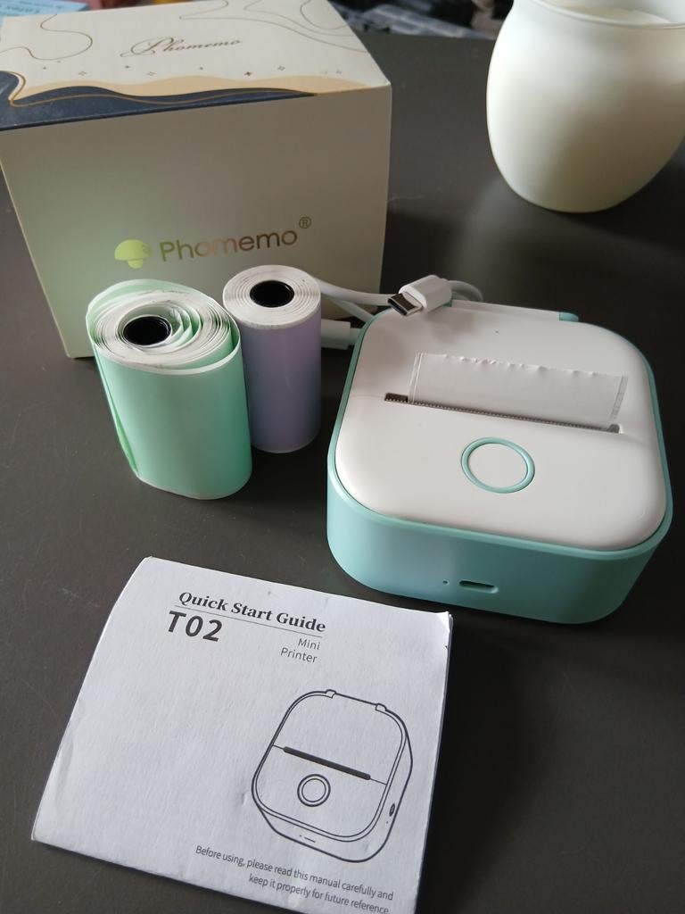 Phomemo Mini Printer - Labels en Zwart/Wit Foto's, Computers en Software, Pocketprinters, Ophalen of Verzenden, Zo goed als nieuw
