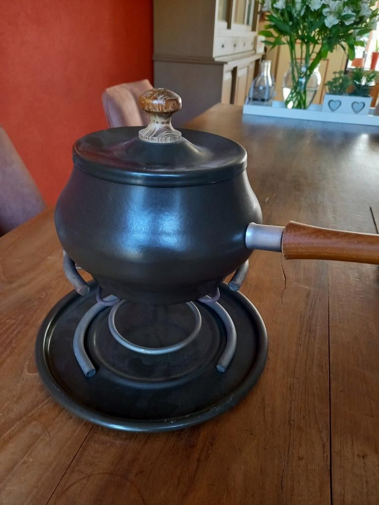 Vleesfonduepan., Witgoed en Apparatuur, Fonduesets, Ophalen, Fondueset